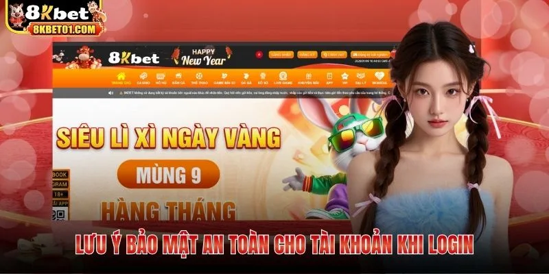 Lưu ý bảo mật an toàn cho tài khoản khi login